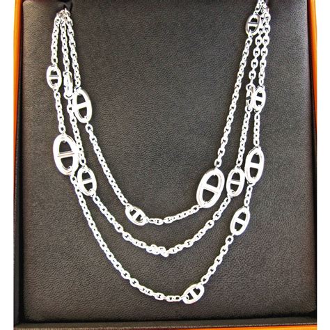 hermes farandole silver necklace.